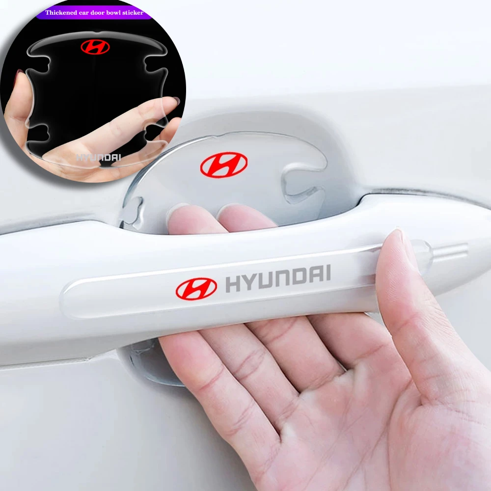 

Car Waterproof Anti-Collision Door Handle Protection Transparent Stickers For Hyundai