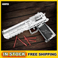desert eagle pistol military ww2 building blocks assembly diy weapon shooting game compatible bricks toys for children
