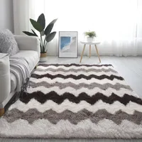 LUOLAL Gradient Color Tie Dye Home Rug Plush Simple Living Room Bedroom Bedside Blanket Office Nordic Rectangular Large Carpet