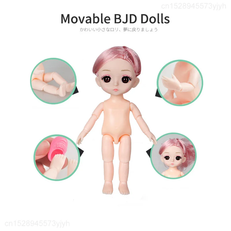 Youpin 8 шт. в комплекте BJD 16 см 13 шарнирные куклы с одеждой платье ап кукла девочка