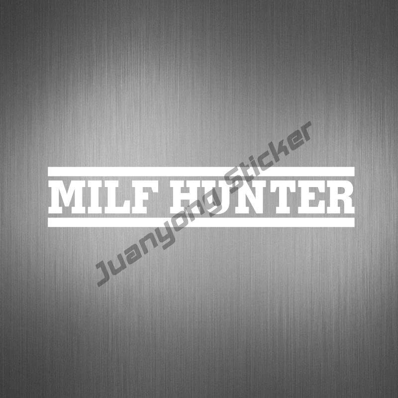 

M**ILF HUNTER Car Sticker Funny Window Laptop Decal Vinyl Stickers JDM DRIFT Decor Creative Stickers Oem KK Accessories 10cm