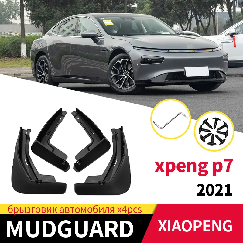 

Car Mud Flaps Fender For Xiaopeng Xpeng p7 2021 Front And Rear Wheels Mudflaps Splash Guard Protection Accessories