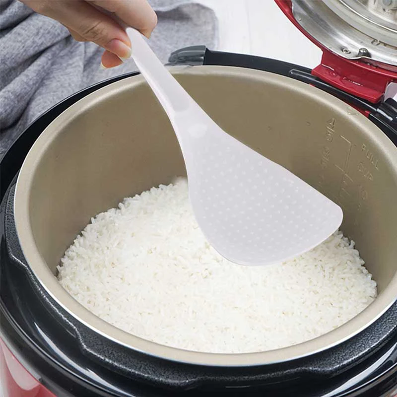 

1/2 шт. кухонная посуда с антипригарным рисовым веслом, рулонные ложки, прозрачные пластиковые ложки для еды, для смешивания липких суши, риса