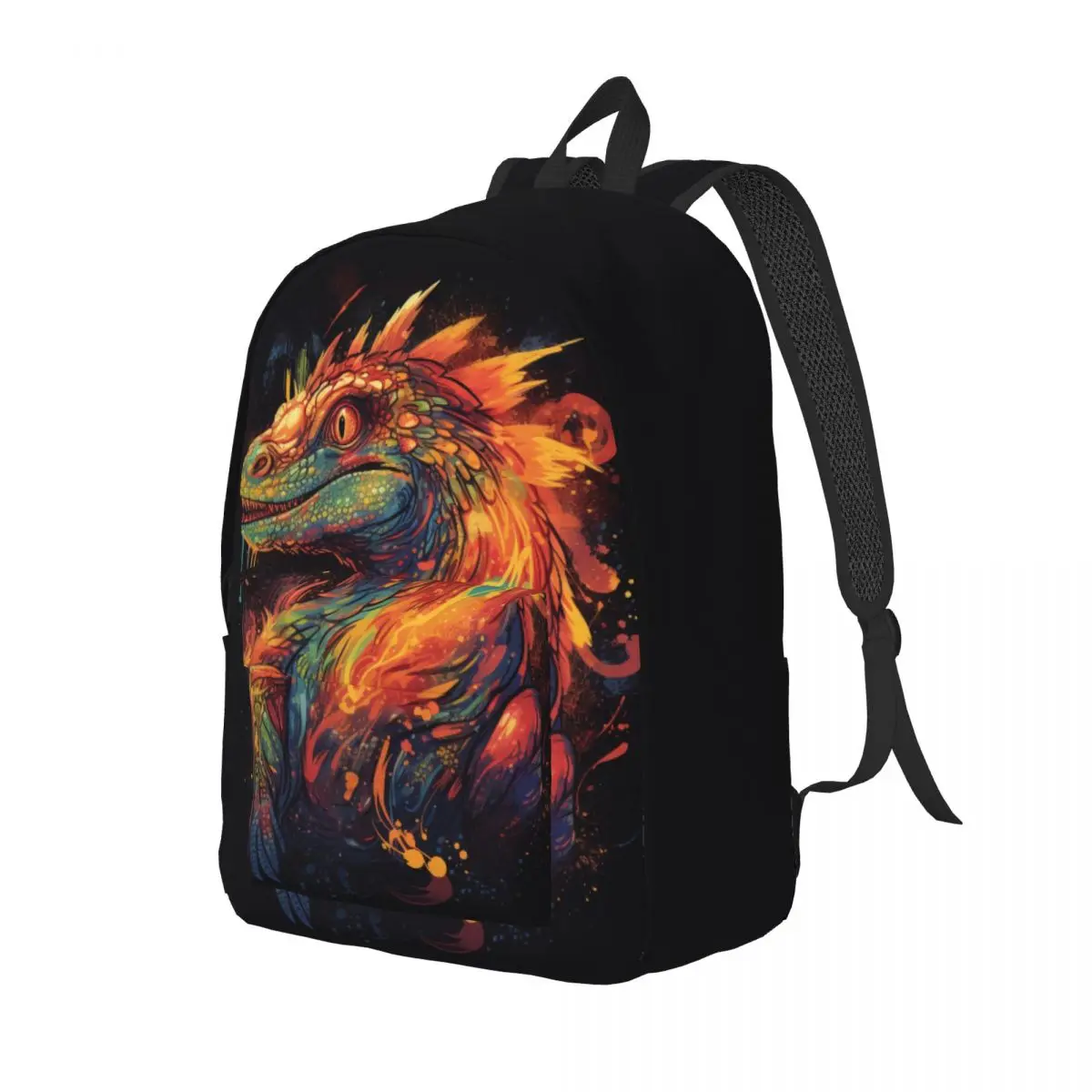 

Dinosaur Canvas Backpacks Animal Head Soft Novelty Backpack Camping Bags