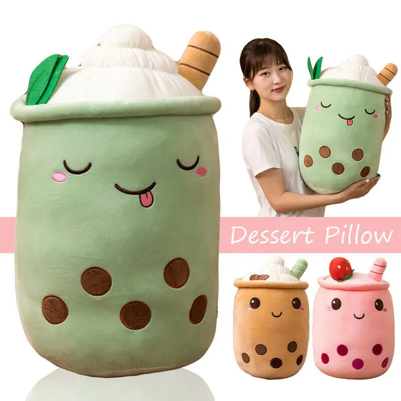 

Милый Декор для комнаты, милый мультяшный пузырь, чай, плюшевая игрушка, набивная еда, молоко, чай, мягкая кукла, Boba, фрукты, чай, чашка, подушка