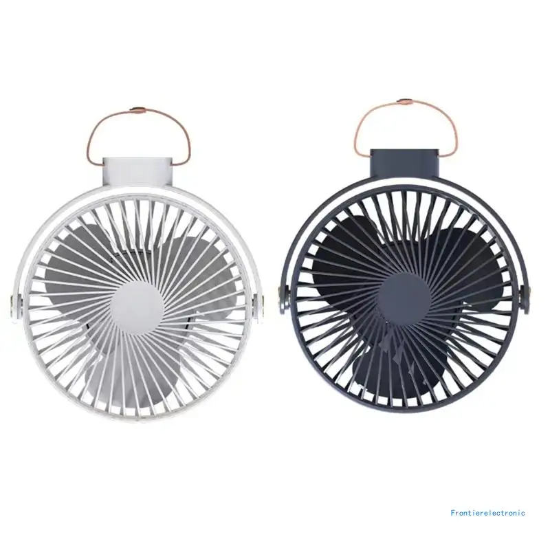 

USB 4000mAh Camping Fan with LED Lantern Timing for Outdoor Tent Car RV Home BBQ DropShipping