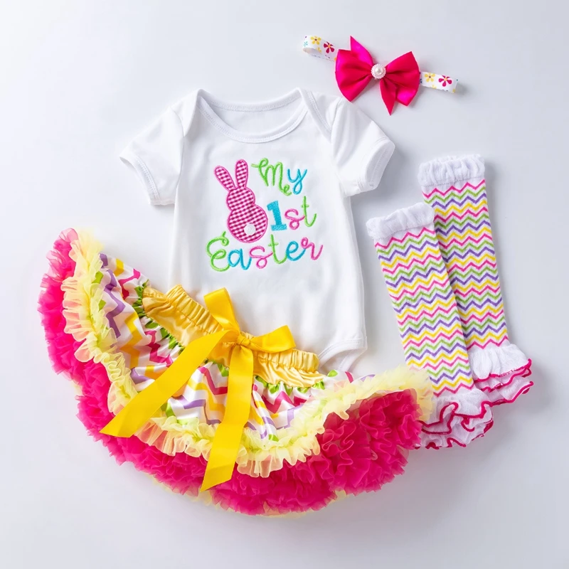 

Girl Baby Clothes Romper Sets Newborn Girls Jumpsuit Sets Kids Dresses Clothing Summer Girl Outfits 0-6 6-12 months Bunny Easter