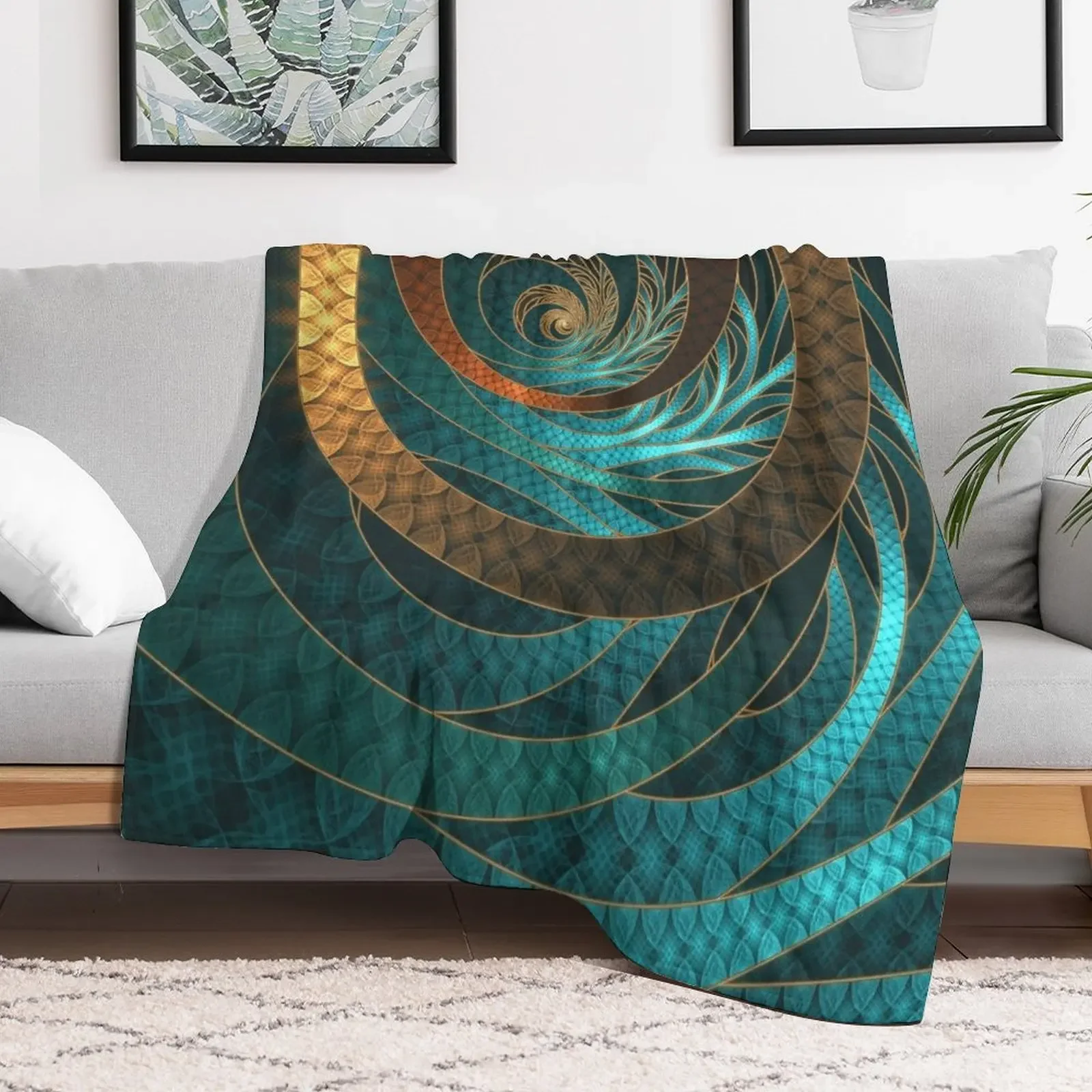 Красивые проволочные кожаные бирюзовые фрактальные браслеты одеяло мягкие