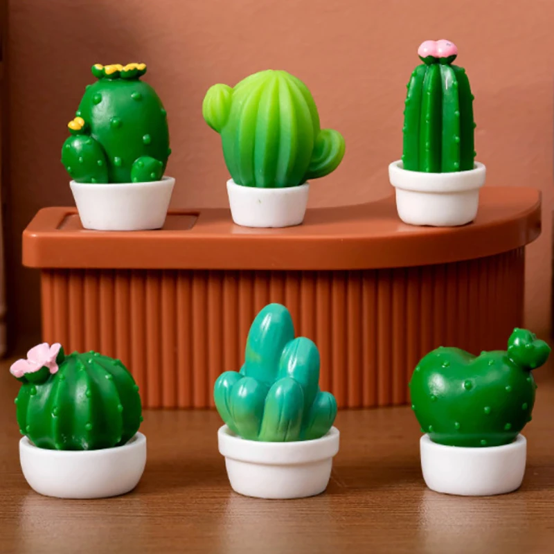 Мини искусственные украшения кактус бонсай Декор микро Ландшафтный растение