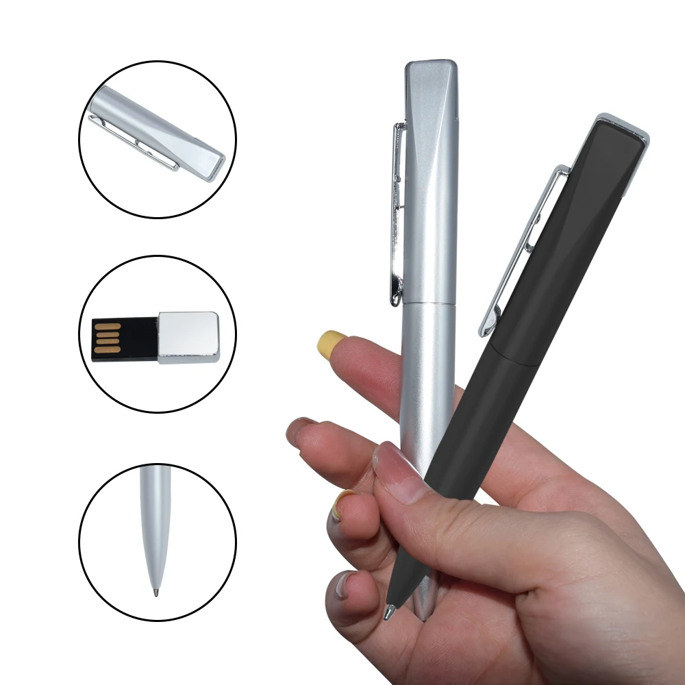 

USB Flash Drive Ballpoint Pens Metal Pen Drive 32 GB 64GB 16GB 8GB 4GB Usb 2.0 Flash Memoria Usb Disk for Business Gift
