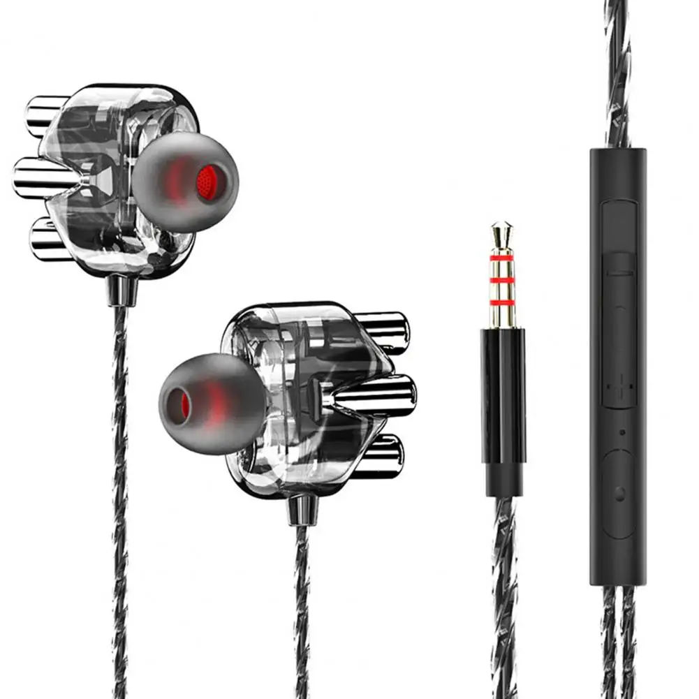 

9D Stereo With Mic Earphones Headphon In-ear Wired Headphones Bass Wire Earphon Earbud Phone Headset With Microphone