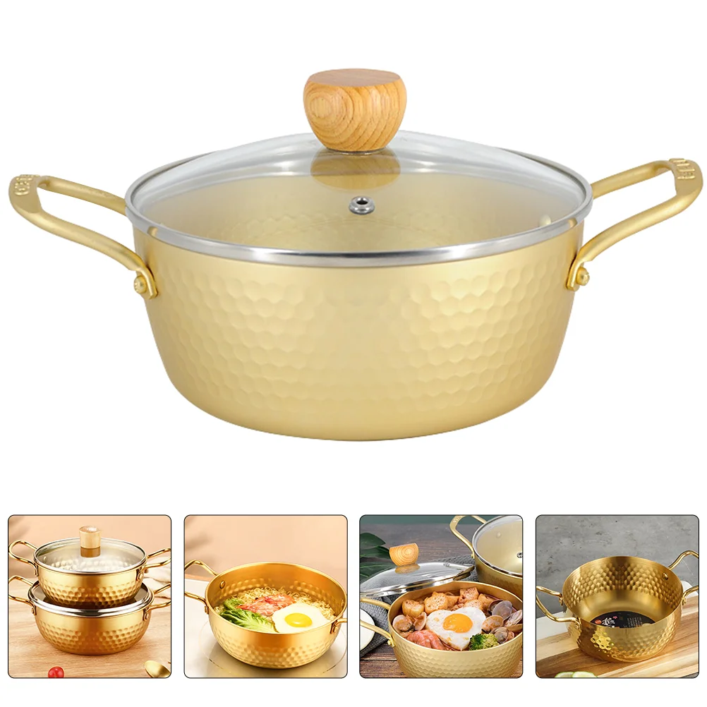 

Pot Ramen Pan Noodle Cooking Korean Steel Stainless Stew Cookware Cooker Soup Saucepan Napoleon Grill Light Sauce Kitchen Ramyun