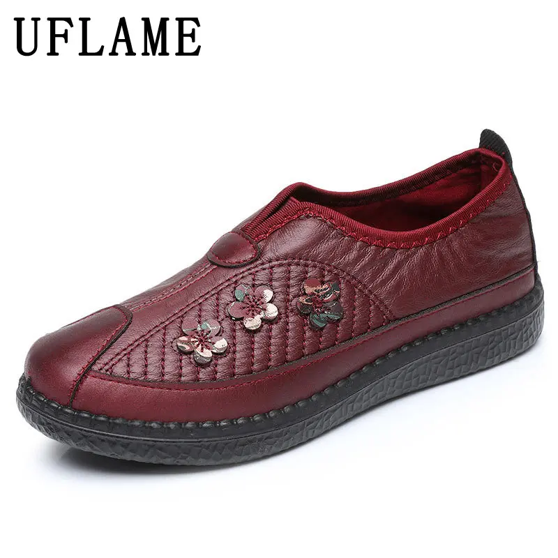 

Ethnic Loafers for Women Designer Bronzing Flowers Moccasins Handmade Light Driving Flats Gift for Mom Soft Leather Walking Shoe