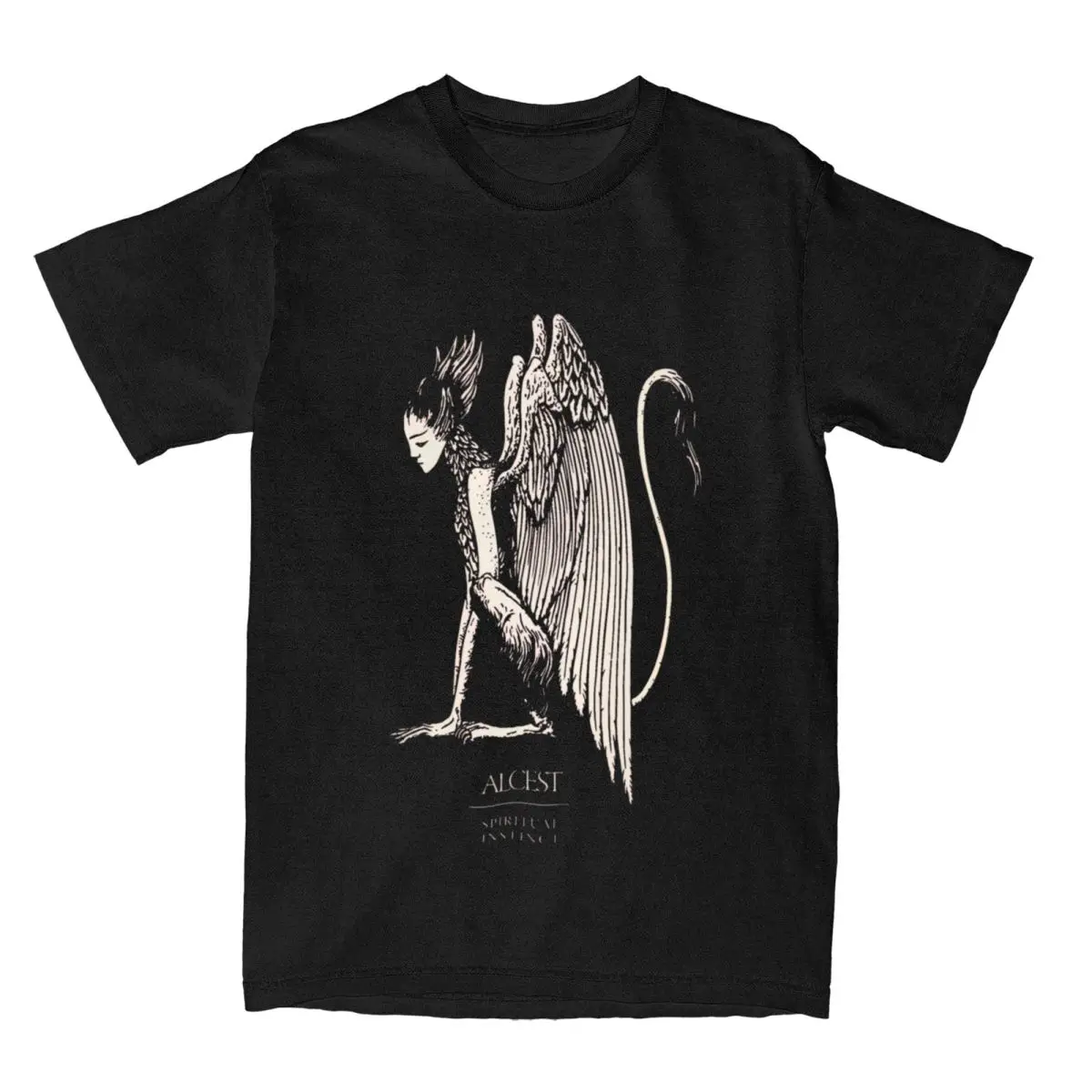 Футболка мужская из хлопка с коротким рукавом и круглым вырезом