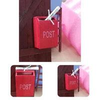 beautiful handcrafted vivid mini post box dollhouse accessory for photo props diy newspaper box mini mailbox