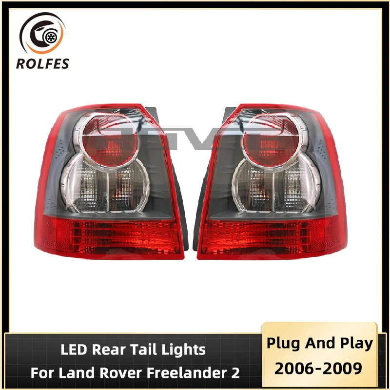 

ROLFES LED Rear Tail Lights Red Brake Yellow Tail Lamp For Land Rover Freelander 2 2006-2009 LR023968 LR023971 Car Accessories