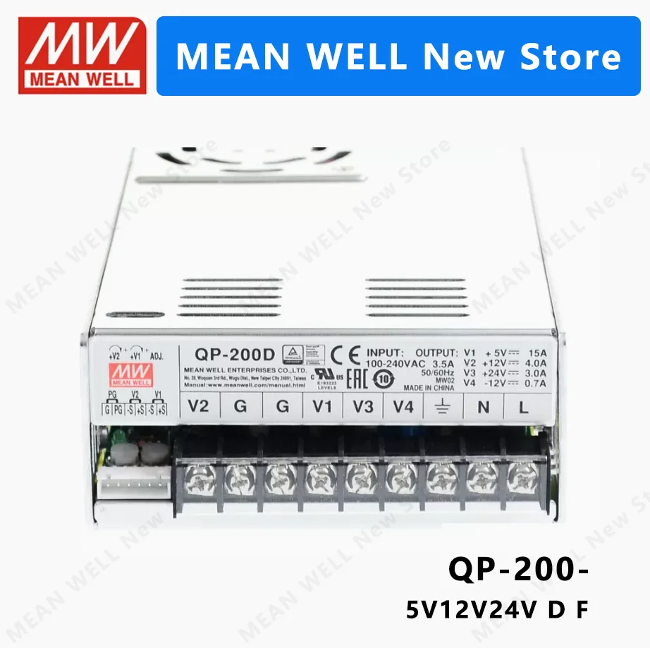MEAN WELL QP-200 QP-200D QP-200F Блок питания MEANWELL QP 200 Вт