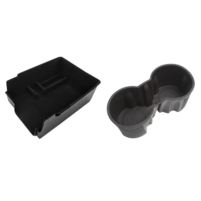 

1 Pcs Center Console Car Water Cup Holder & 1 Pcs Car Central Armrest Storage Box