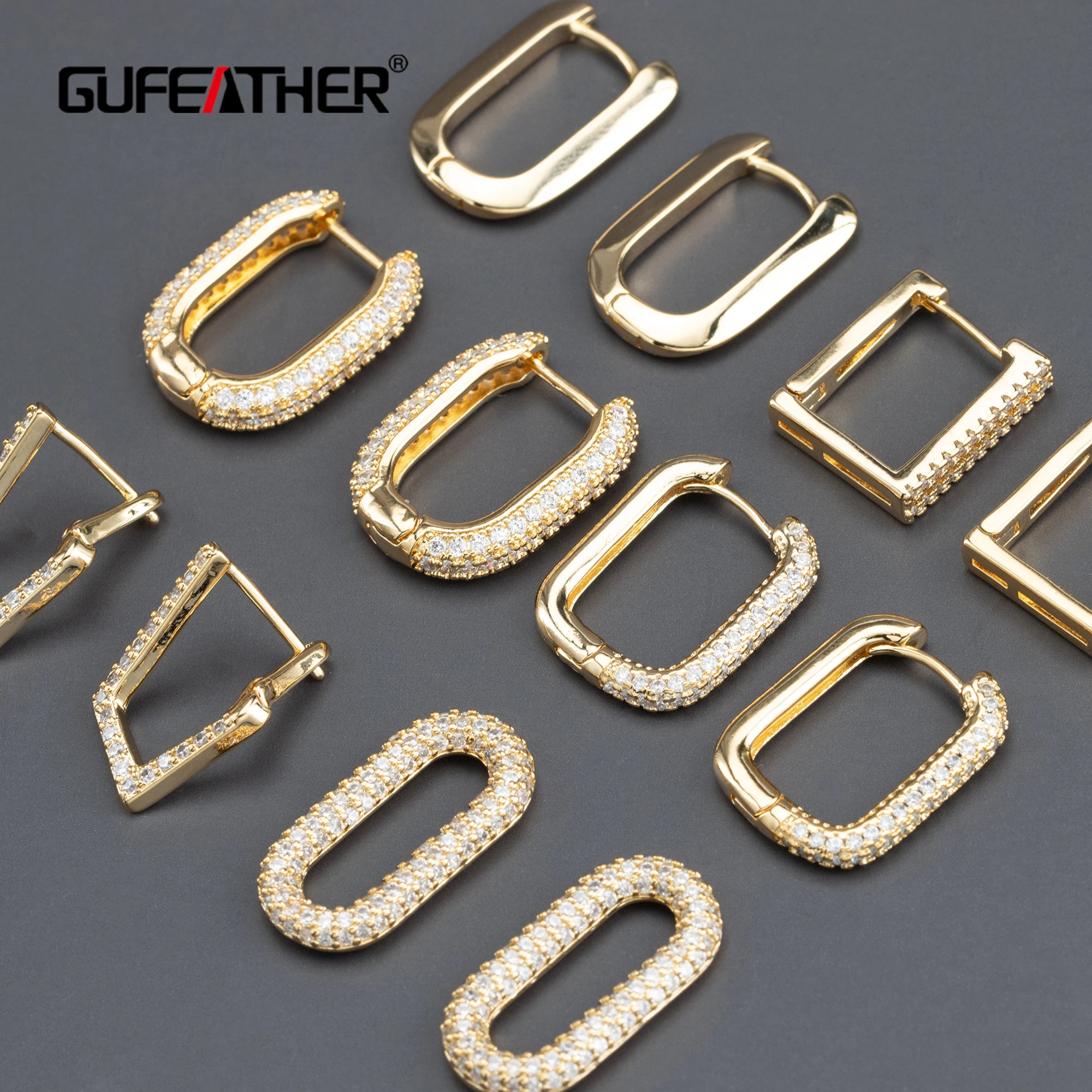 Аксессуары для ювелирных изделий GUFEATHER Набор изготовления из меди 4 шт./лот без