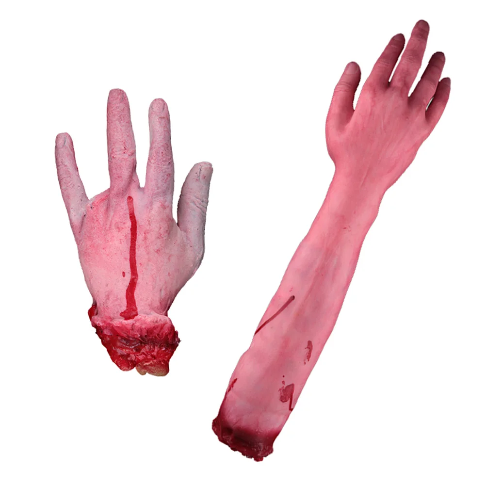 

Body Fake Partsprops Hand Feet Handsbroken Partz Limbsblood Scarytrick Foot Severed