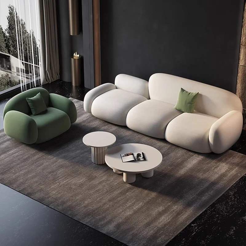

Luxury Fabric Living Room Sofas Modern White Lazy Living Room Sofas Reclining Armchair Floor Sofy Do Salonu Household Products