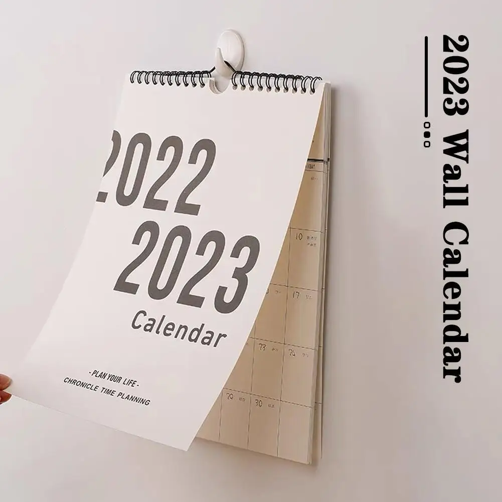 

2023 Простой настенный календарь, еженедельный ежемесячный планировщик, календарь для офиса, ежедневный подвесной календарь для дома, модель...