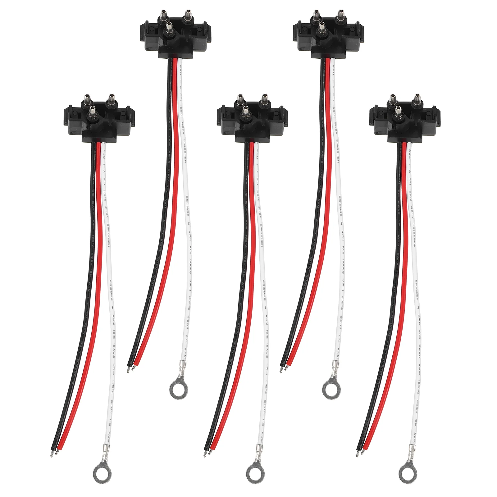 

5pcs Trailer Light Plug 3-wire Pigtail Harness Turn Light Stop Light Harness