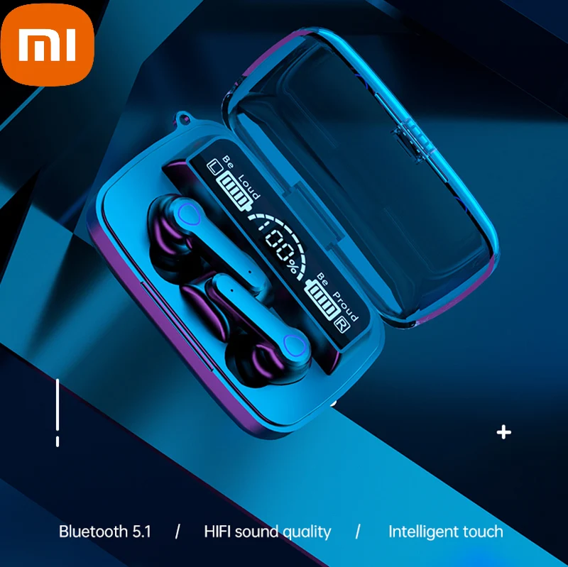 

XIAOMI TWS Bluetooth 5.1 Wireless Headphones HD Call Headset Smart Screen Display Auriculare Earphones Gaming Sport Earbuds