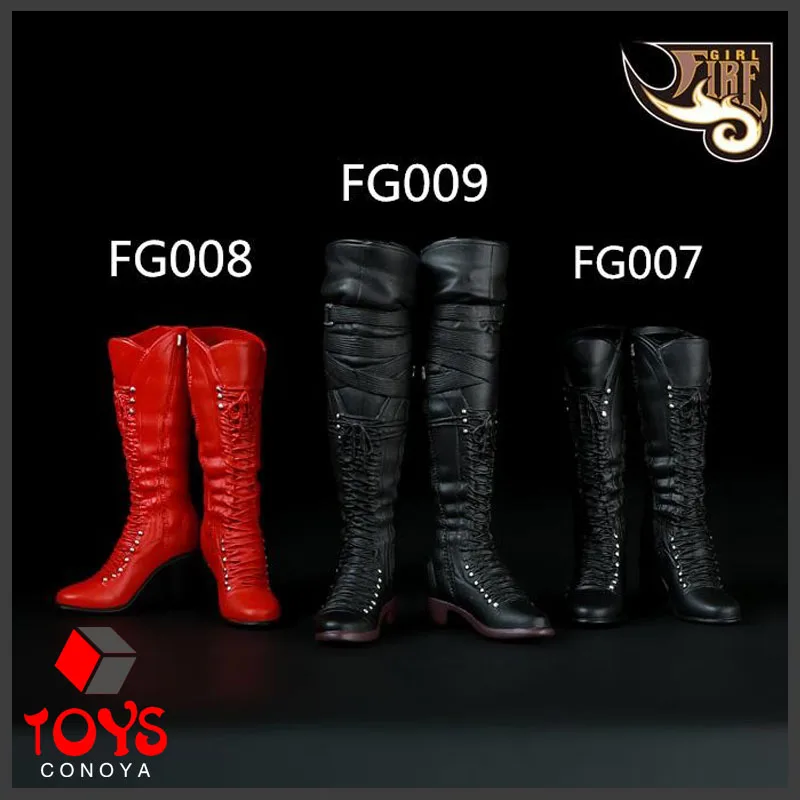 Коллекция Mnotht 1/6 FG007 FG008 FG009 женские экшн-фигурки длинные и Средние Длинные сапоги для тела 12 дюймов черные и красные