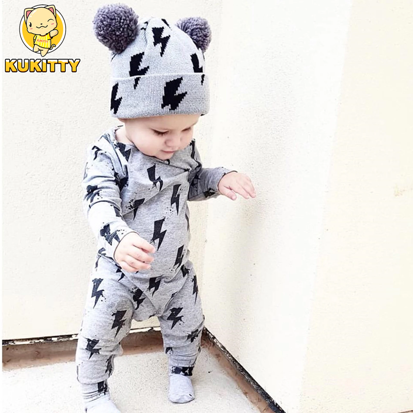 Детский хлопковый комбинезон с молнией на возраст 0-18 месяцев | Детская одежда и