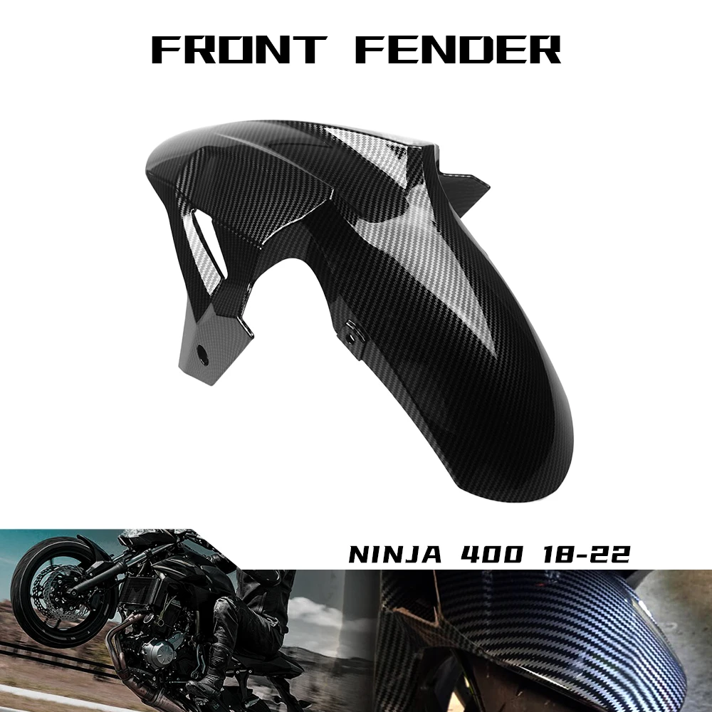 

For KAWASAKI Ninja 400 Z400 2017 2018 2019 2020 2021 2022 Ninja400 Z 400 Accessories Front Fender Mudguard Tire Splash Mud Guard