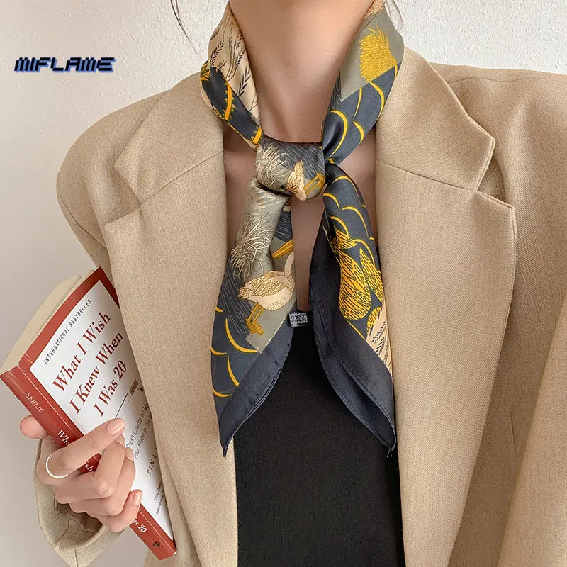 

Роскошный фирменный шарф, женский Шелковый дизайнерский тонкий шарф, дизайнерское полотенце на запястье, шейный платок, повязка на голову д...