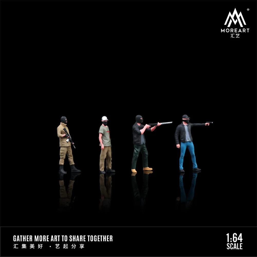 More Art 1:64 Gun Wielding Bandit Набор кукол Дисплей коллекция и подарок