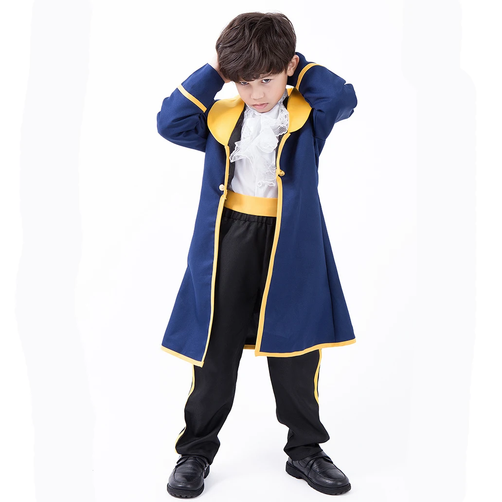 

Детские костюмы для косплея на Хэллоуин принца для мальчиков Карнавальная Вечеринка модная средневековая благородность винтажная одежда ...