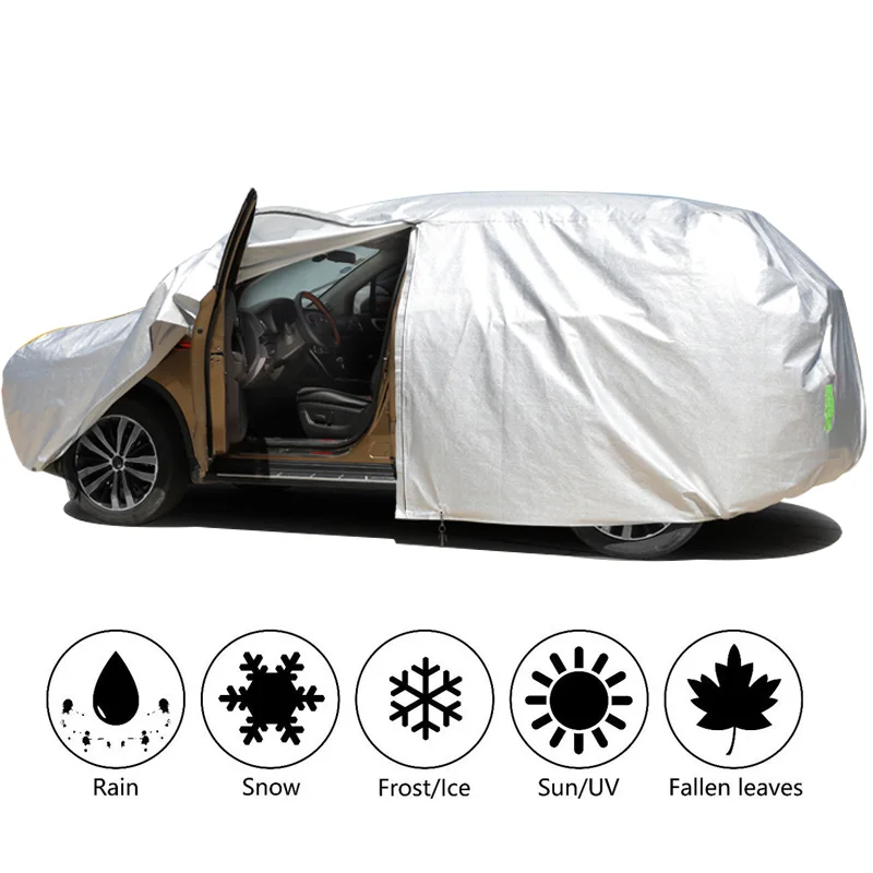 

Car Sunshade Cover Exterior Peotector Four Season Universal Outdoor Covers Snow Ice Hail Waterproof Dustproof Sun Shade Anti-UV