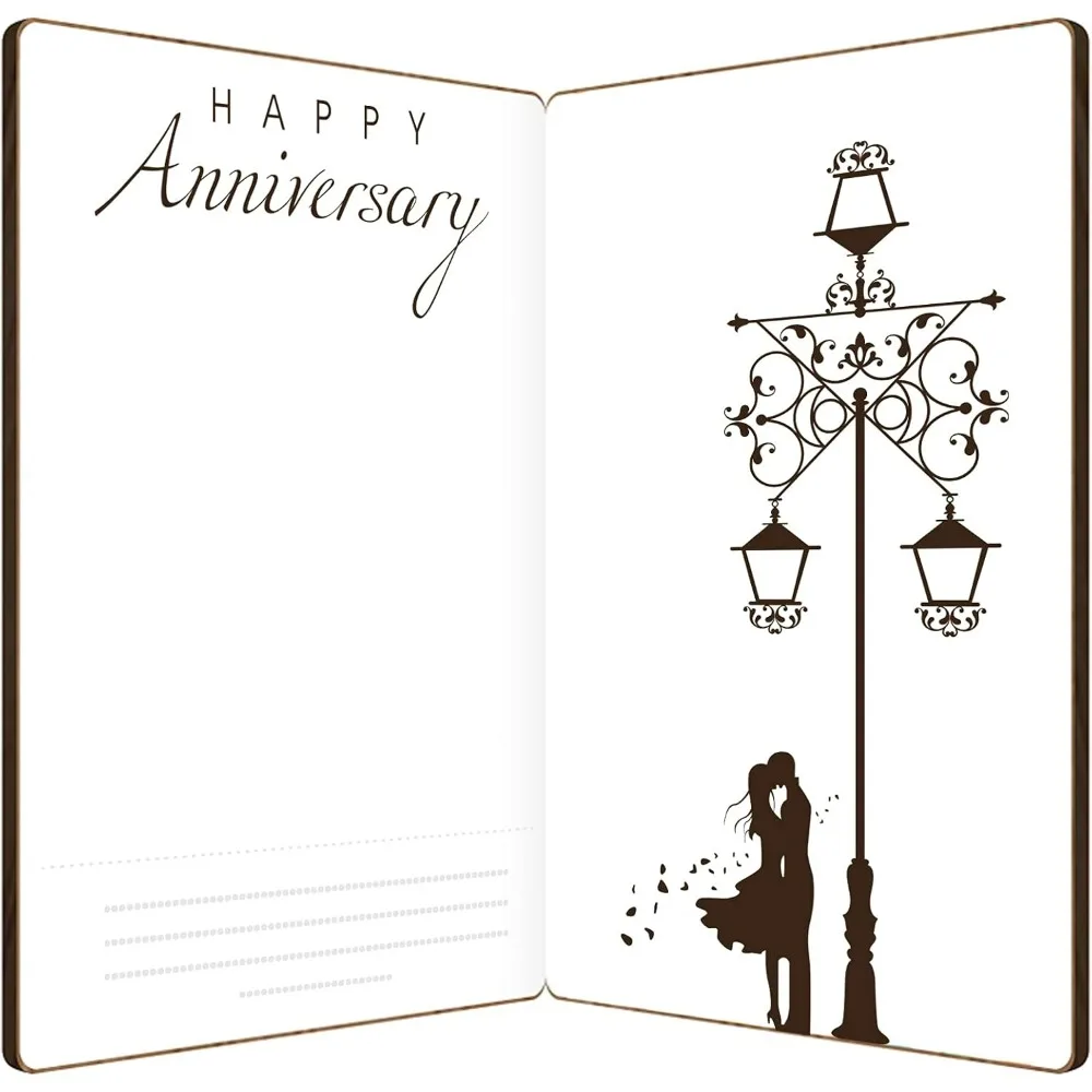 Открытки с юбилеем для ее него деревянная полая поздравительная открытка из МДФ