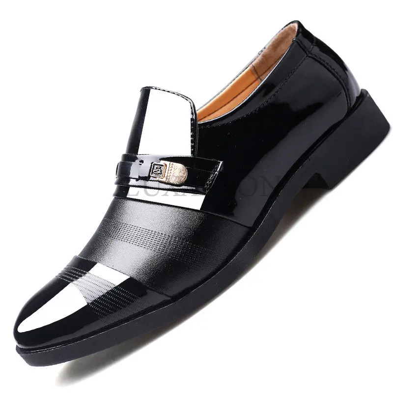 

Wedding Dress Suit Formal Shoes Men Loafers Men Slip on Men Dress Shoes Business Shoes Men Oxford Leather Zapatos Hombre