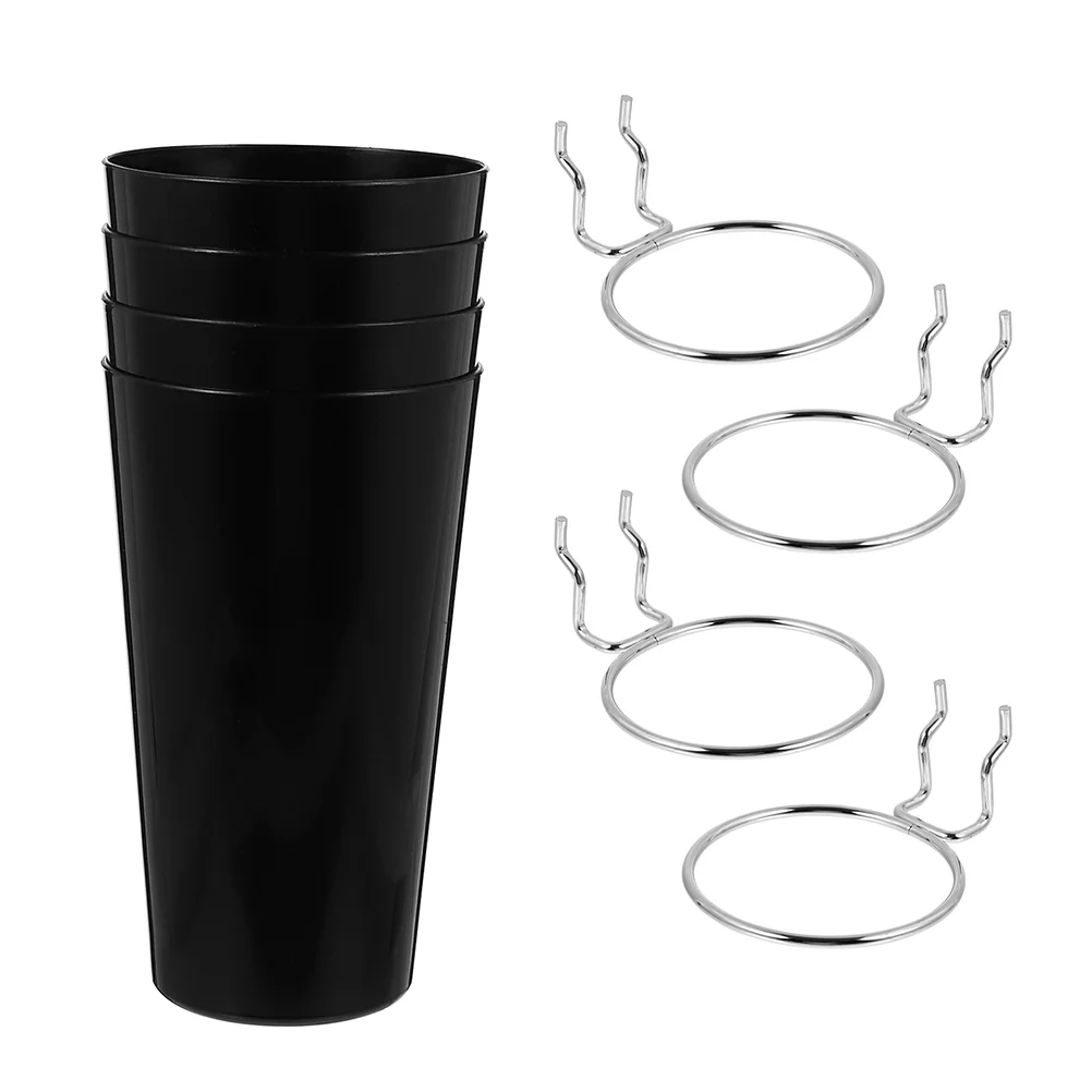 

4 Sets Garage Tools Storage Arrange System Kit Pegboard Hooks and Cups Kit