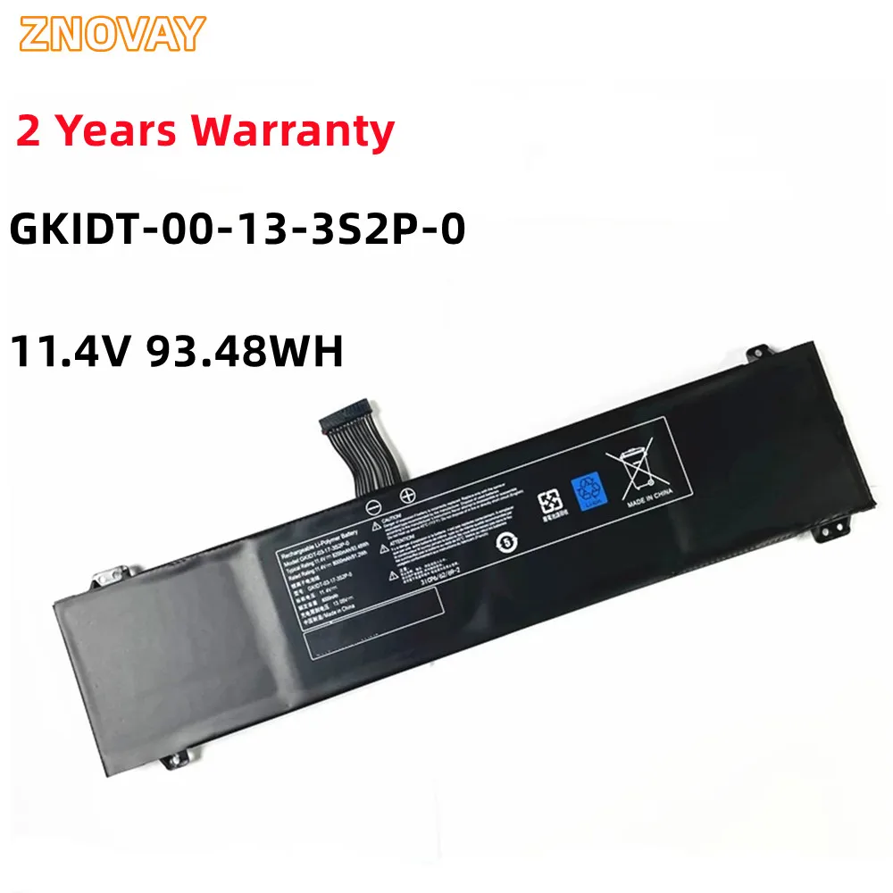 ZNOVAY GKIDT-00-13-3S2P-0 Battery For XPG XENIA 15 XMG Fusion 15 XFU15L19 GKIDT-03-17-3S2P-0 11.4V 8200mAh 93.48Wh