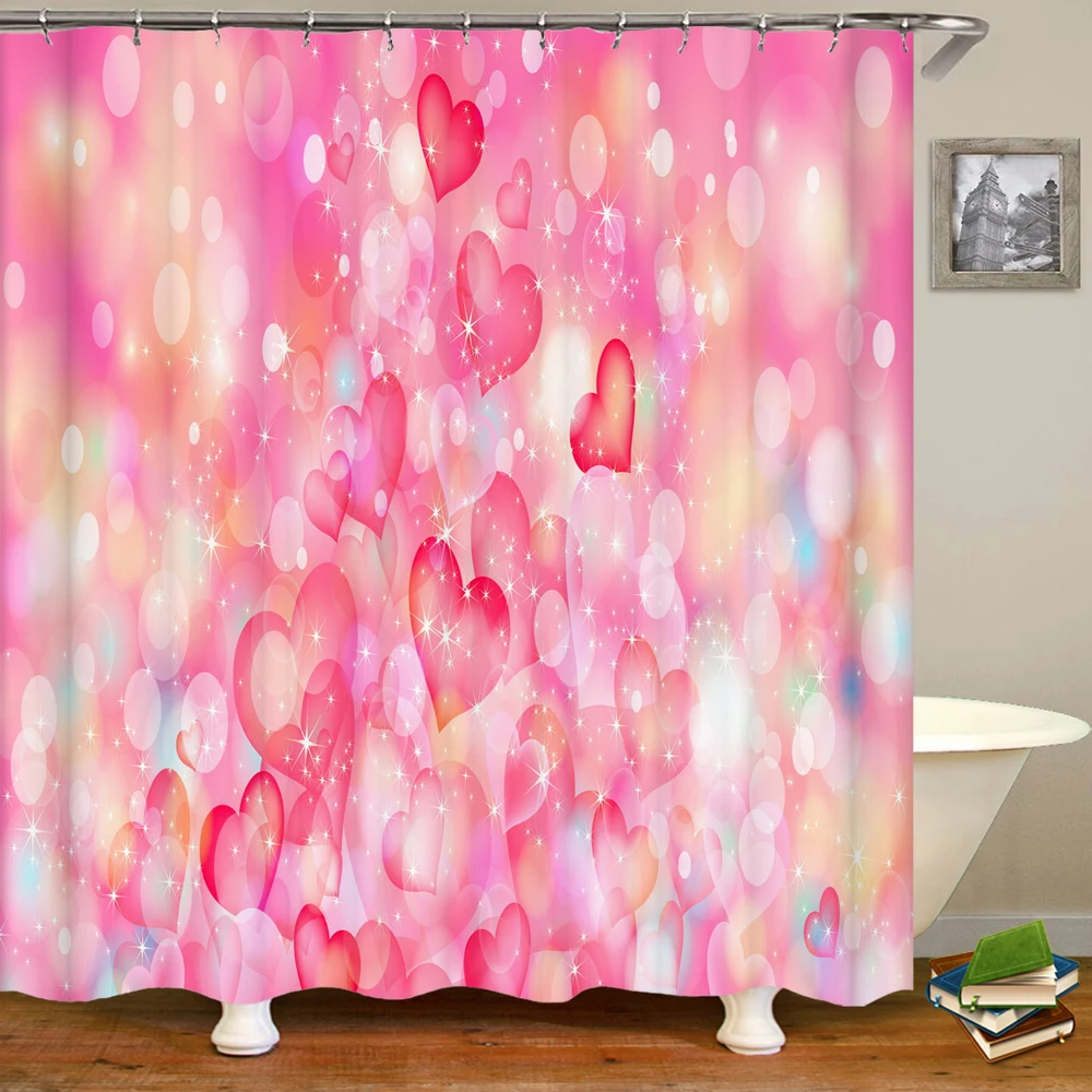 

Shower Curtain Colorful Dream Party Festival 3D Printing Shower Curtain Polyester Waterproof Home Decoration Curtain 180x180cm