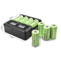 powtree 3 7v 16340 2800mah li ion battery cr123a rechargeable batteries cr123 for laser pen led flashlight cellsecurity camera
