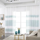 CDIY фотообои для гостиной с волнистой вышивкой прозрачные шторы для спальни вуаль панель для кафе на заказ