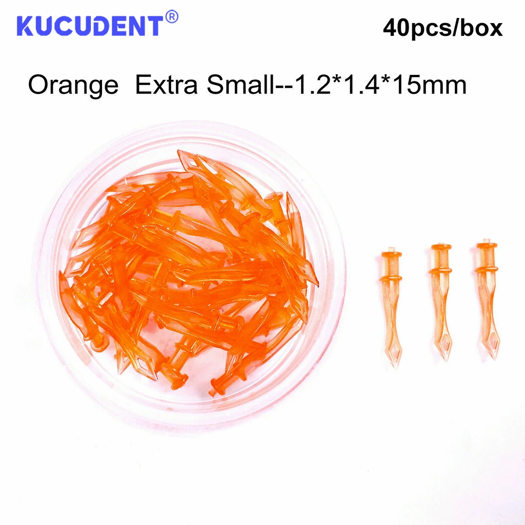 1Box Dental Diamond Wedges Одноразовые пластиковые стоматологические клинья межзубные зубы