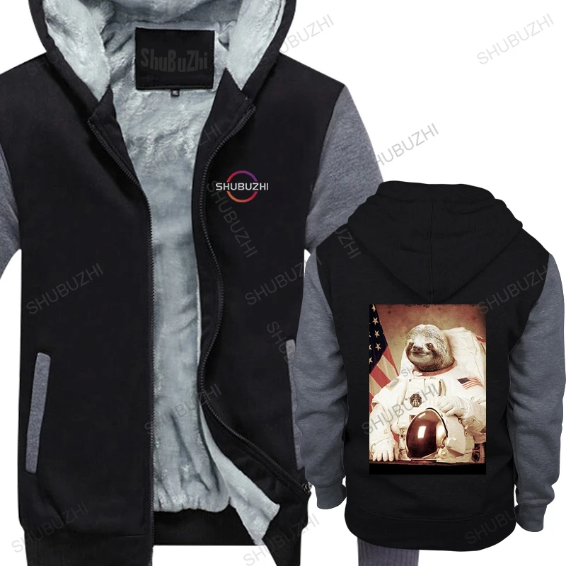

Men thick pullover hoodies new arrived Sloth Astronaut warm coat Novelty man brand hoody fleece jacket sweatshirt oversized