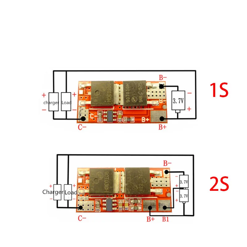10A 1S 2S 4 2 В печатная плата PCM зарядное устройство модуль зарядки 18650 литий-ионный Lipo