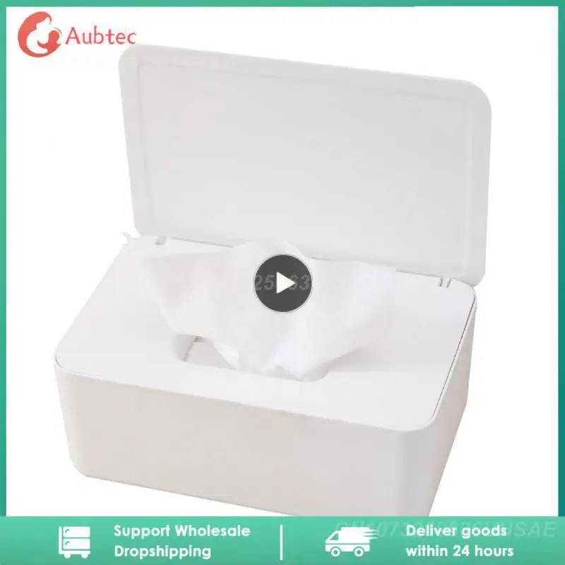 

1PCS Wet Wipes Dispenser Holder with Lid Dustproof Tissue Storage Box for Home Office C6UF