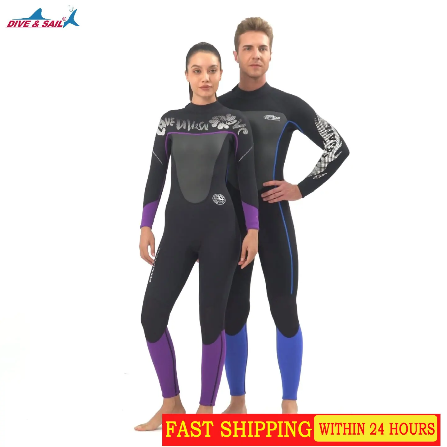 3MM chlorine nail glue wetsuit one-piece thickened warm diving wet suit long sleeve cold proof snorkeling swimming surfing suit