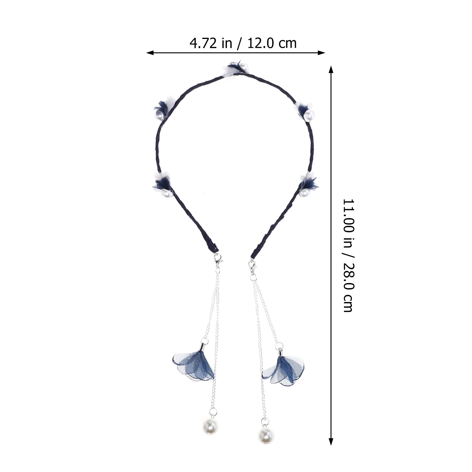 Повязка на голову с поддельными серьгами висячая повязка для волос кисточками