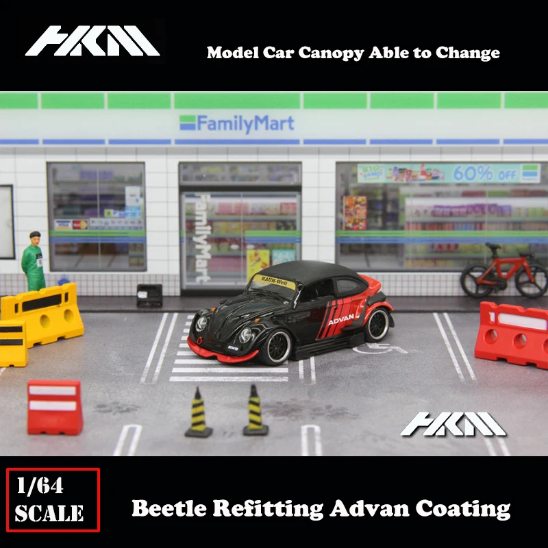 

HKM 1:64 Model Car RWB Beetle Concept Die-cast Vehicle Canopy able to Change-Advan Coating Limited 999 PCS