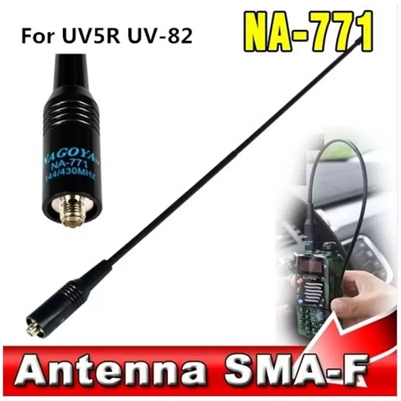 

NA-771 SMA-Женская Двухдиапазонная 10 Вт рация антенна для Baofeng UV5R фотоаксессуары 38 см